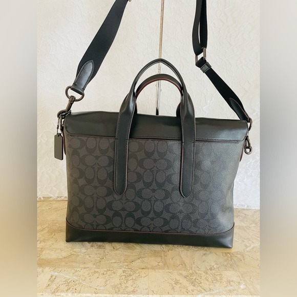 Coach Hamilton Portfolio Brief In Signature Canvas 4190 - Picture 2 of 10